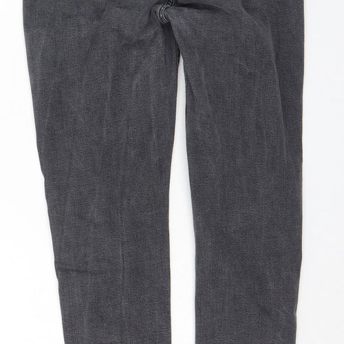 Per Una Womens Grey Lyocell Jegging Trousers Size 12 L27 in Regular Zip