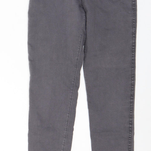 American Apparel Womens Grey Cotton Skinny Jeans Size S L29 in Regular Zip