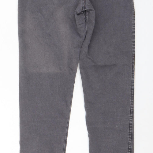 American Apparel Womens Grey Cotton Skinny Jeans Size S L29 in Regular Zip