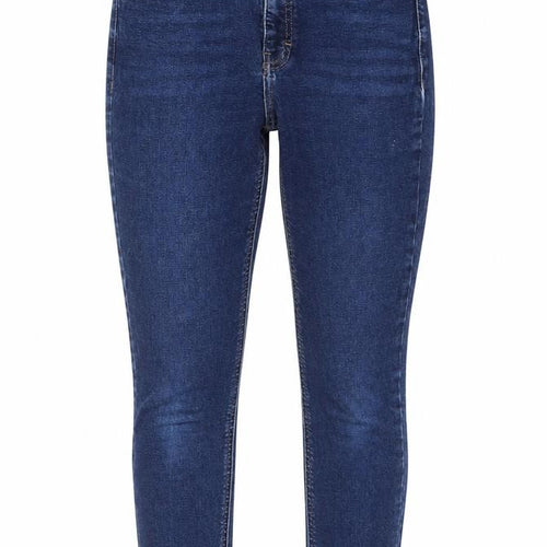 Topshop Womens Blue Cotton Skinny Jeans Size 28 in L32 in Regular Zip