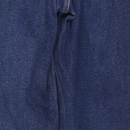 Topshop Womens Blue Cotton Skinny Jeans Size 28 in L32 in Regular Zip