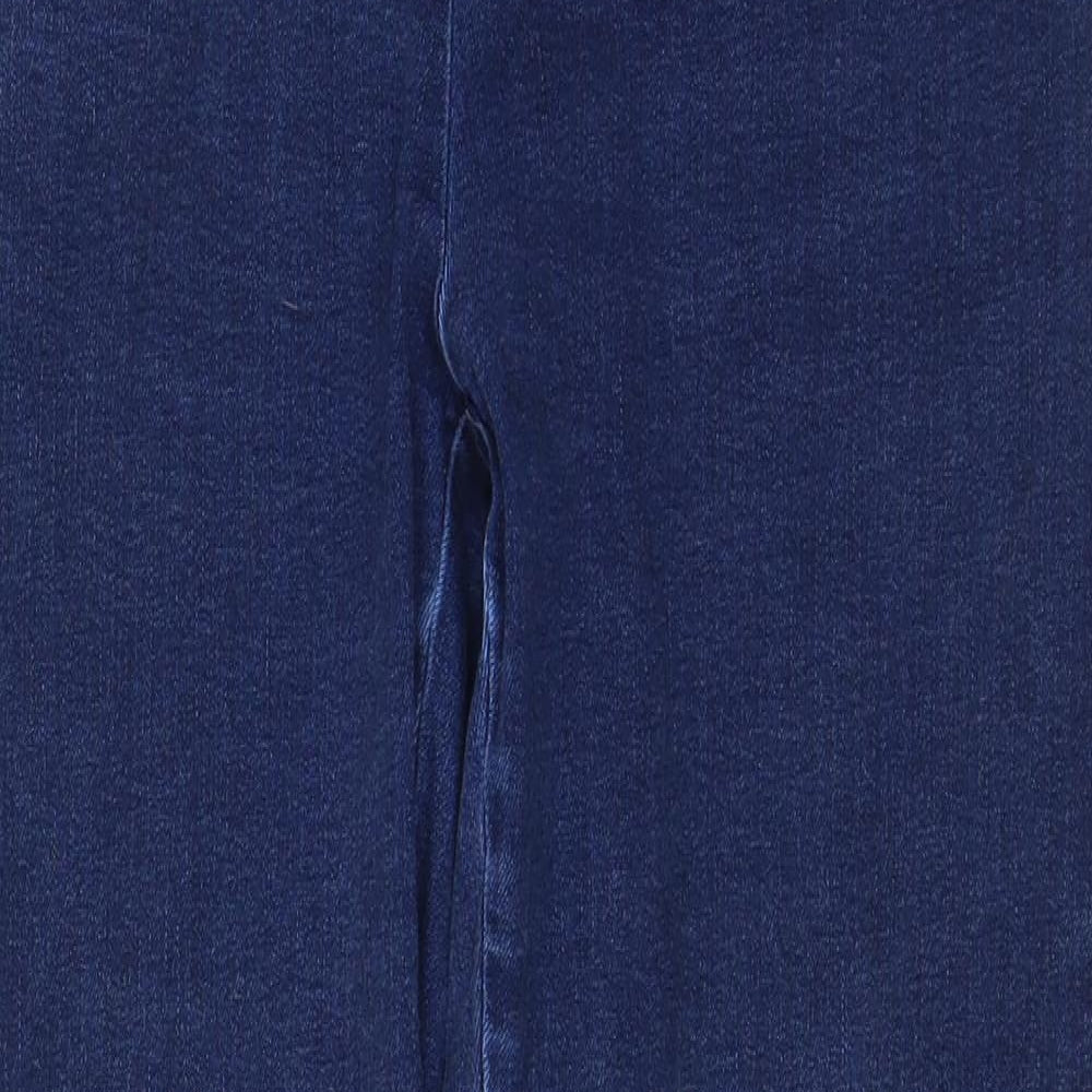 Seasalt Womens Blue Cotton Straight Jeans Size 12 L26 in Regular Button