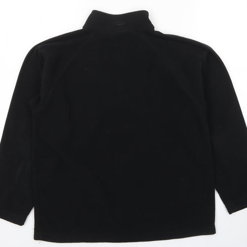Mountain Life Womens Black Polyester Pullover Sweatshirt Size S Zip