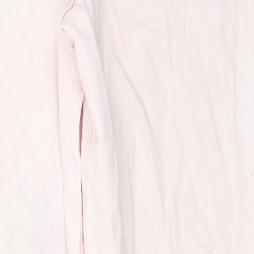 Pull&Bear Womens Pink Cotton Straight Jeans Size 4 L27 in Regular Zip