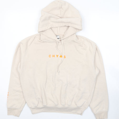 Uniqlo Womens Beige Cotton Pullover Hoodie Size S Pullover - Chaos