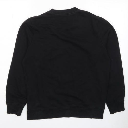 JACK & JONES Mens Black Cotton Pullover Sweatshirt Size M - Chicago
