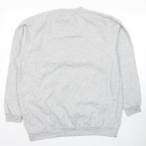 Uneek Womens Grey Cotton Pullover Sweatshirt Size XL Pullover - Grinch That's It I'm Not Going Unisex