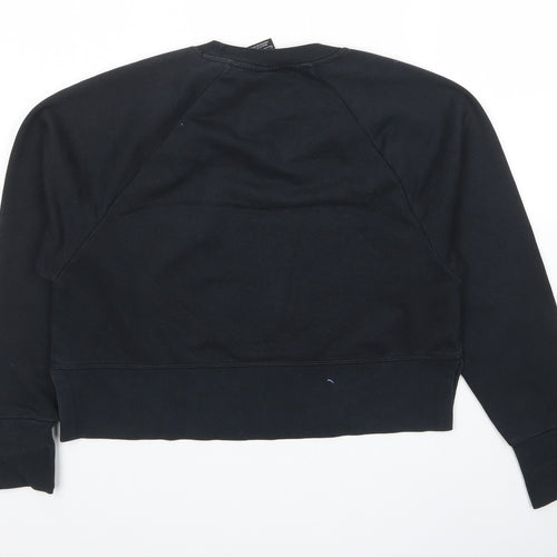 Nike Womens Black Cotton Pullover Hoodie Size XS Pullover - Logo