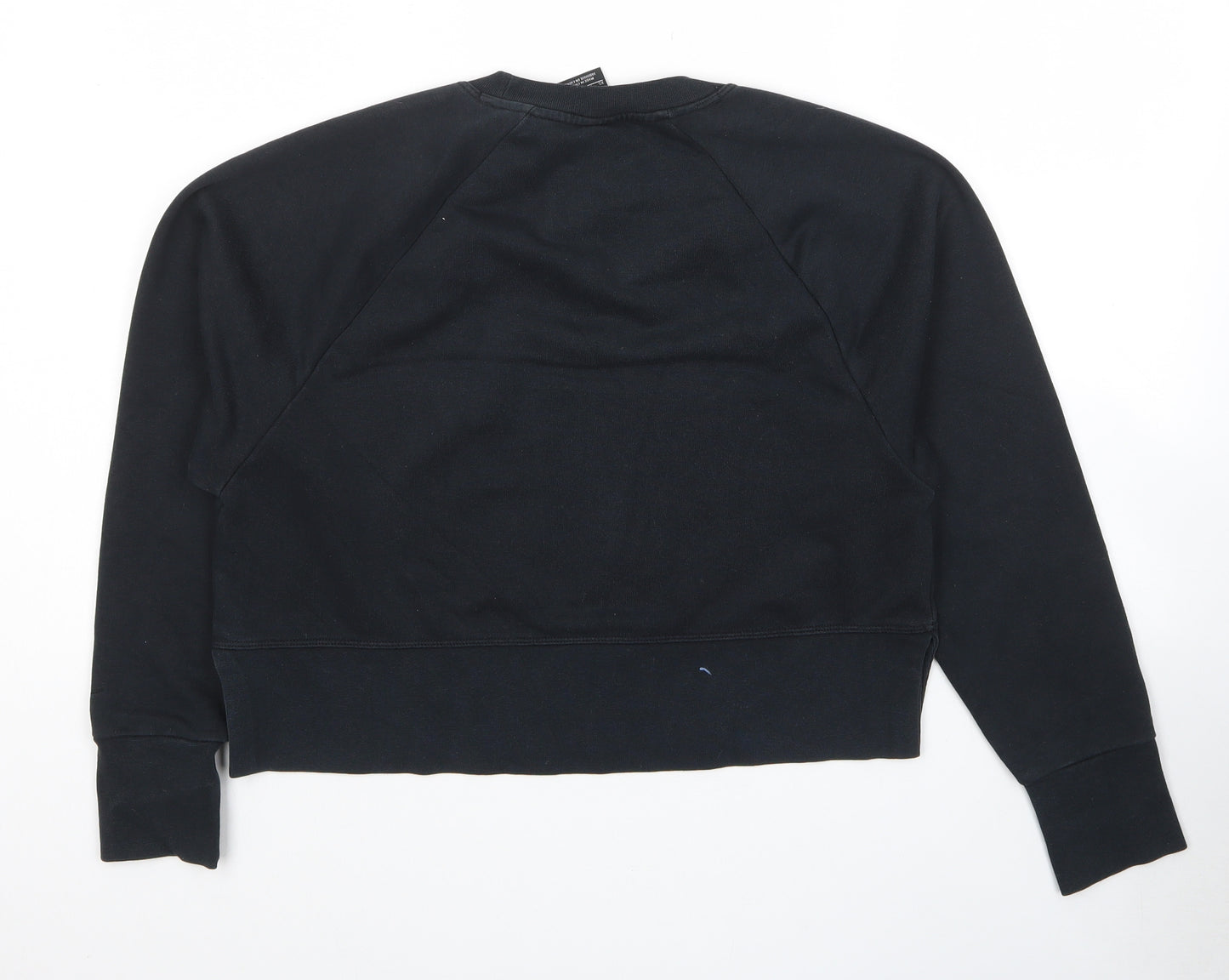 Nike Womens Black Cotton Pullover Hoodie Size XS Pullover - Logo
