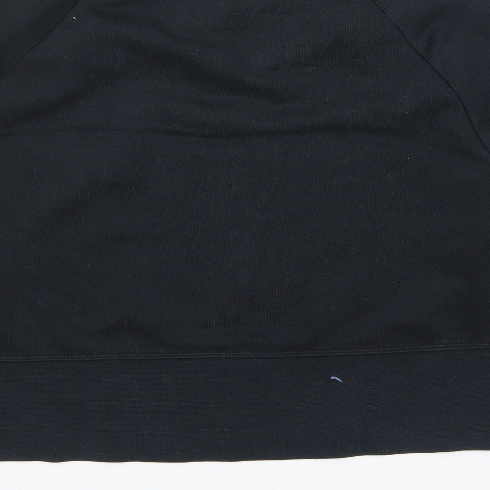 Nike Womens Black Cotton Pullover Hoodie Size XS Pullover - Logo