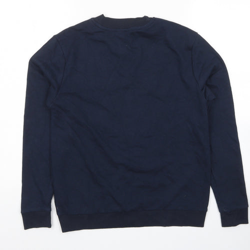 Neon Sheep Womens Blue Cotton Pullover Sweatshirt Size XS Pullover - Be Kind