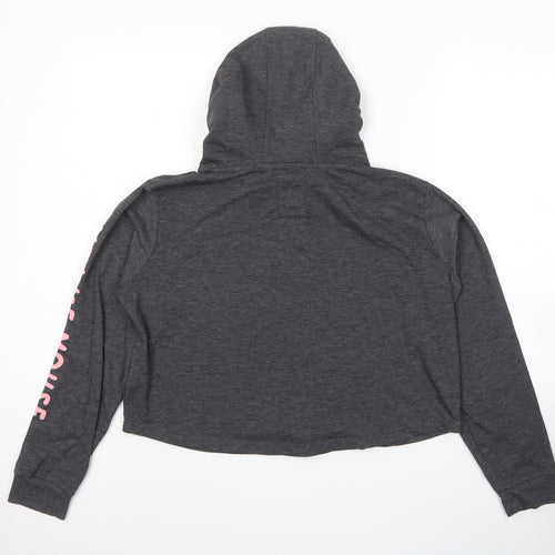 Disney Womens Grey Cotton Pullover Hoodie Size 12 Pullover - Minnie Mouse