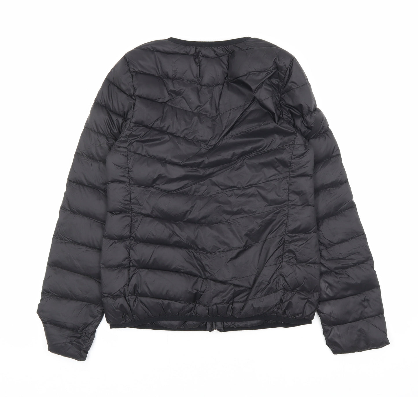 Stradivarius Womens Black Puffer Jacket Coat Size S Zip