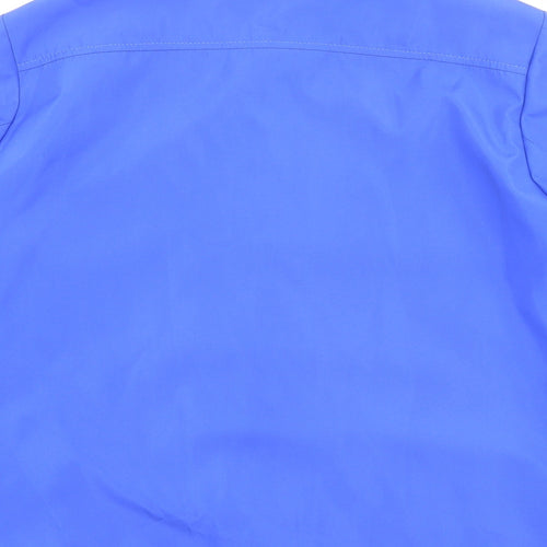 Bonmarché Womens Blue Rain Coat Coat Size L Zip