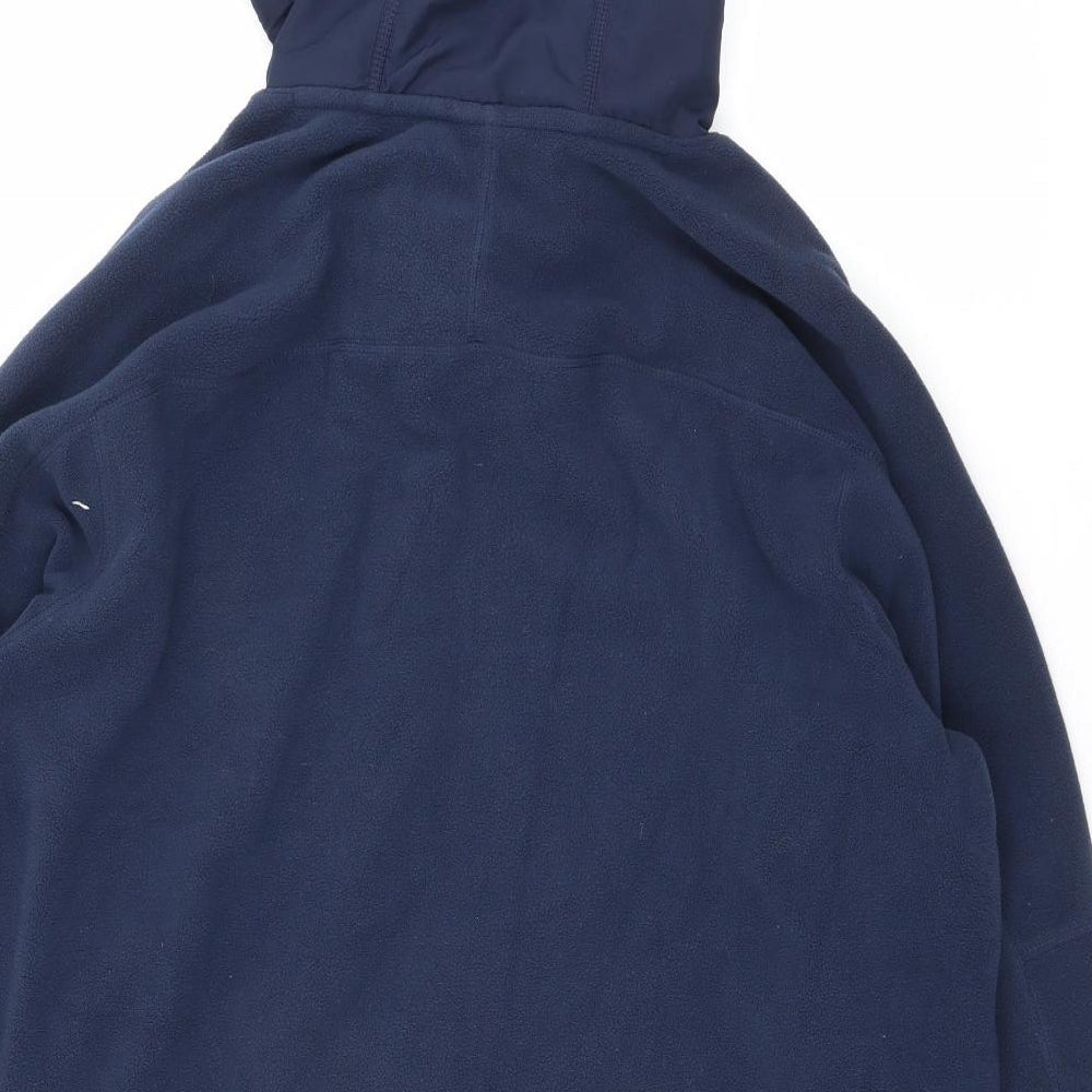 Nike Mens Blue Polyester Pullover Hoodie Size L