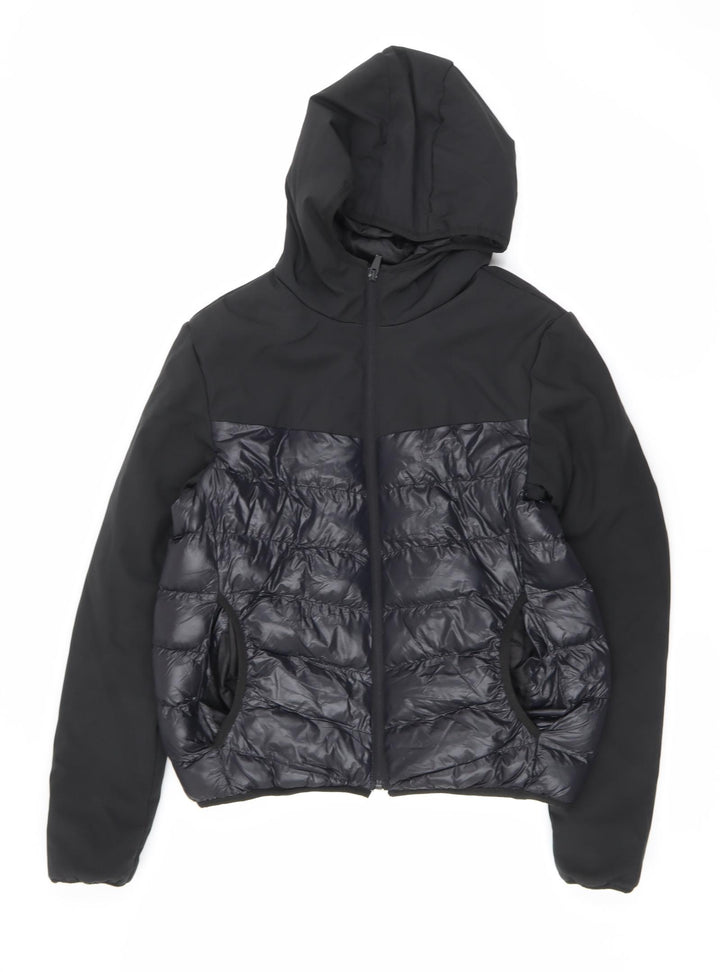 Brave Soul Womens Black Puffer Jacket Coat Size S Zip