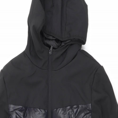Brave Soul Womens Black Puffer Jacket Coat Size S Zip