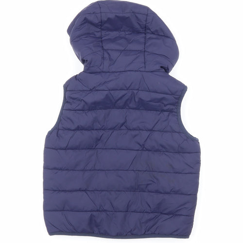 Peter Storm Boys Blue Gilet Coat Size 5-6 Years Zip