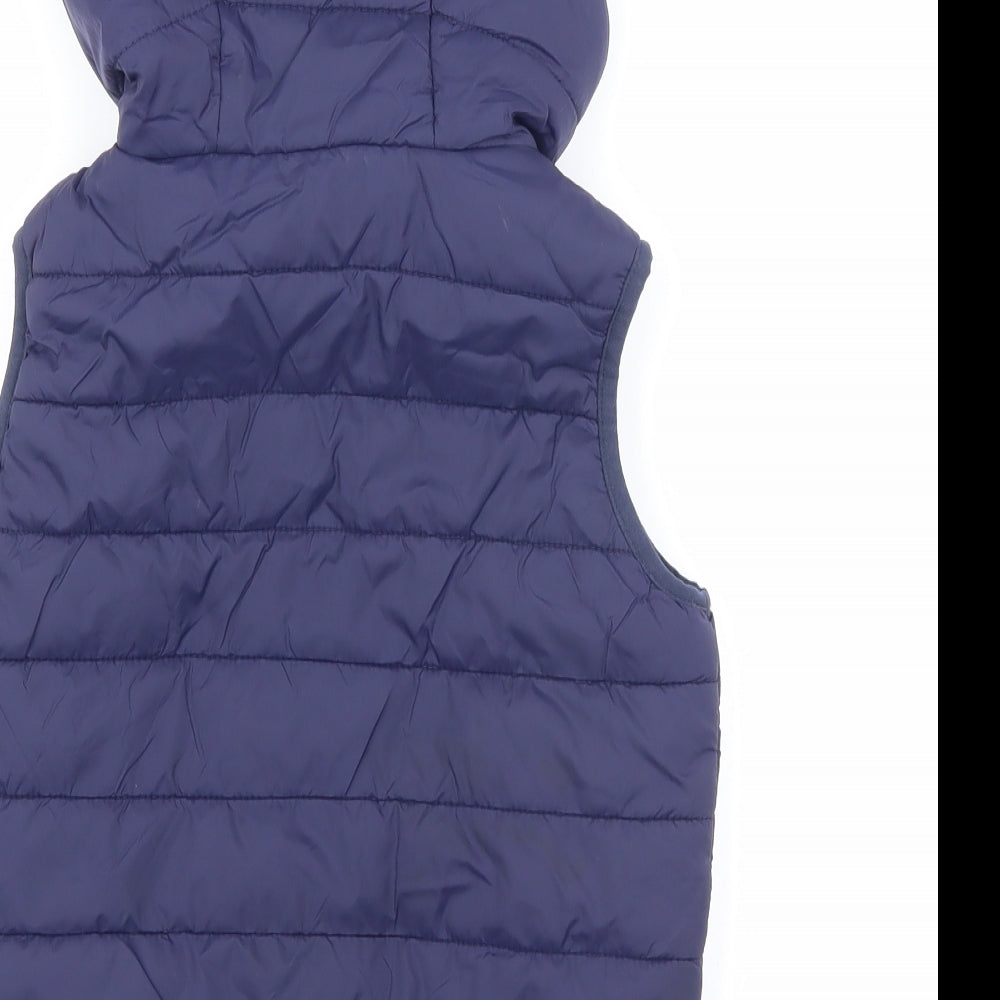 Peter Storm Boys Blue Gilet Coat Size 5-6 Years Zip