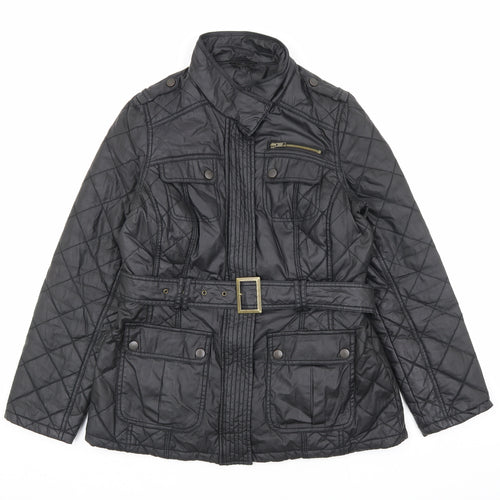 Marks and Spencer Womens Black Jacket Size 12 Zip