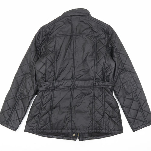 Marks and Spencer Womens Black Jacket Size 12 Zip