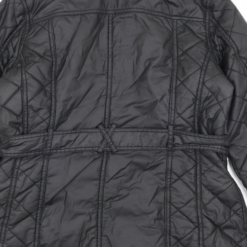 Marks and Spencer Womens Black Jacket Size 12 Zip