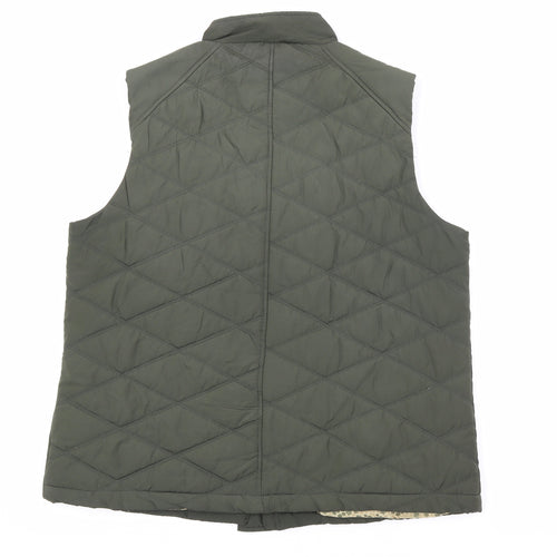 Marks and Spencer Womens Green Gilet Coat Size 16 Zip