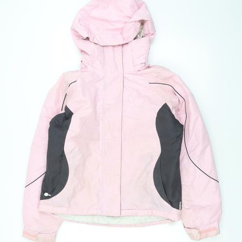 Trespass Womens Pink Rain Coat Coat Size 10 Zip