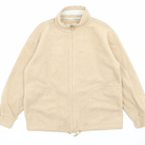 Marks and Spencer Womens Beige Jacket Size 10 Zip