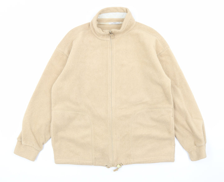 Marks and Spencer Womens Beige Jacket Size 10 Zip