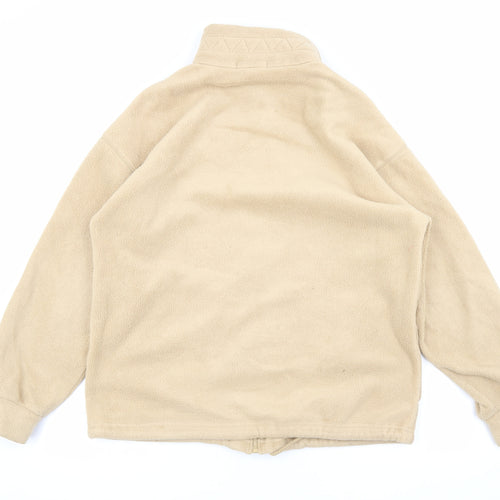 Marks and Spencer Womens Beige Jacket Size 10 Zip