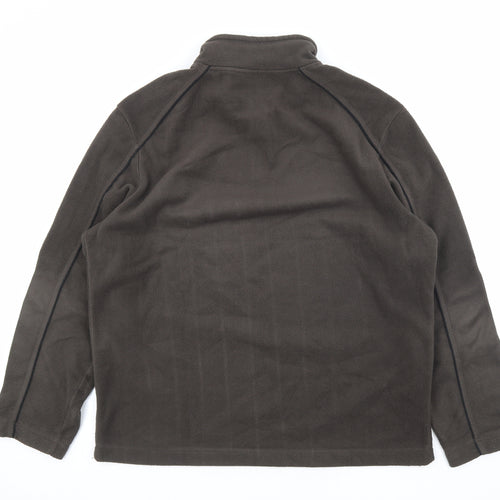 Active Mens Brown Polyester Pullover Sweatshirt Size XL