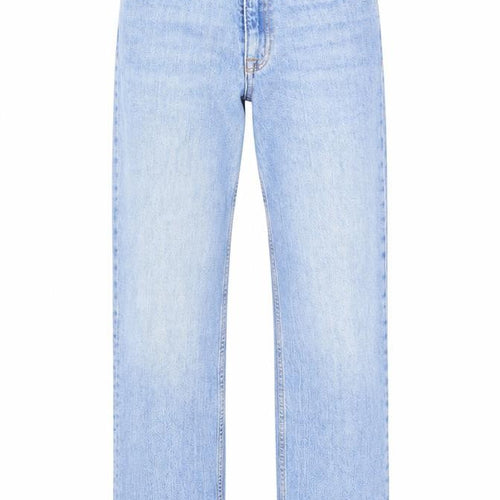 ASOS Womens Blue Cotton Straight Jeans Size 28 L26 in Regular Zip