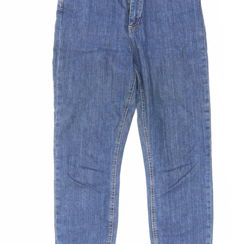 ASOS Womens Blue Cotton Skinny Jeans Size 28 L25 in Regular Zip