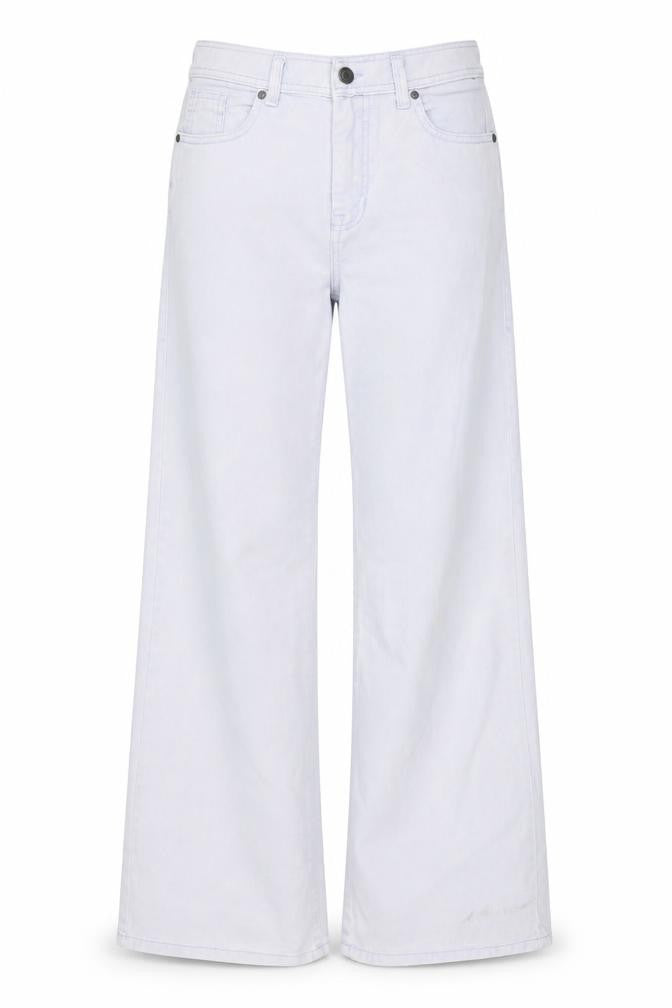 Outfitters Womens Ivory Geometric Cotton Flared Jeans Size 28 L29 in Regular Zip