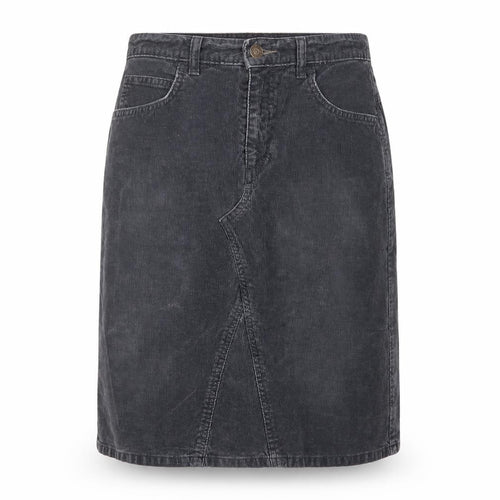 Marks and Spencer Womens Grey Cotton A-Line Skirt Size 10 Zip