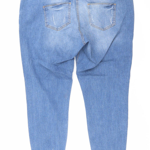 Denim & Co. Womens Blue Cotton Skinny Jeans Size 20 L27 in Regular Zip