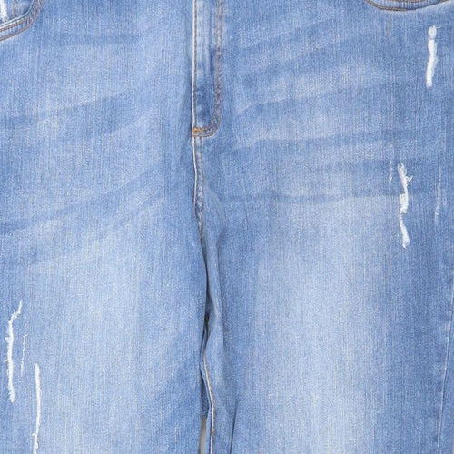 Denim & Co. Womens Blue Cotton Skinny Jeans Size 20 L27 in Regular Zip