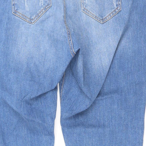 Denim & Co. Womens Blue Cotton Skinny Jeans Size 20 L27 in Regular Zip