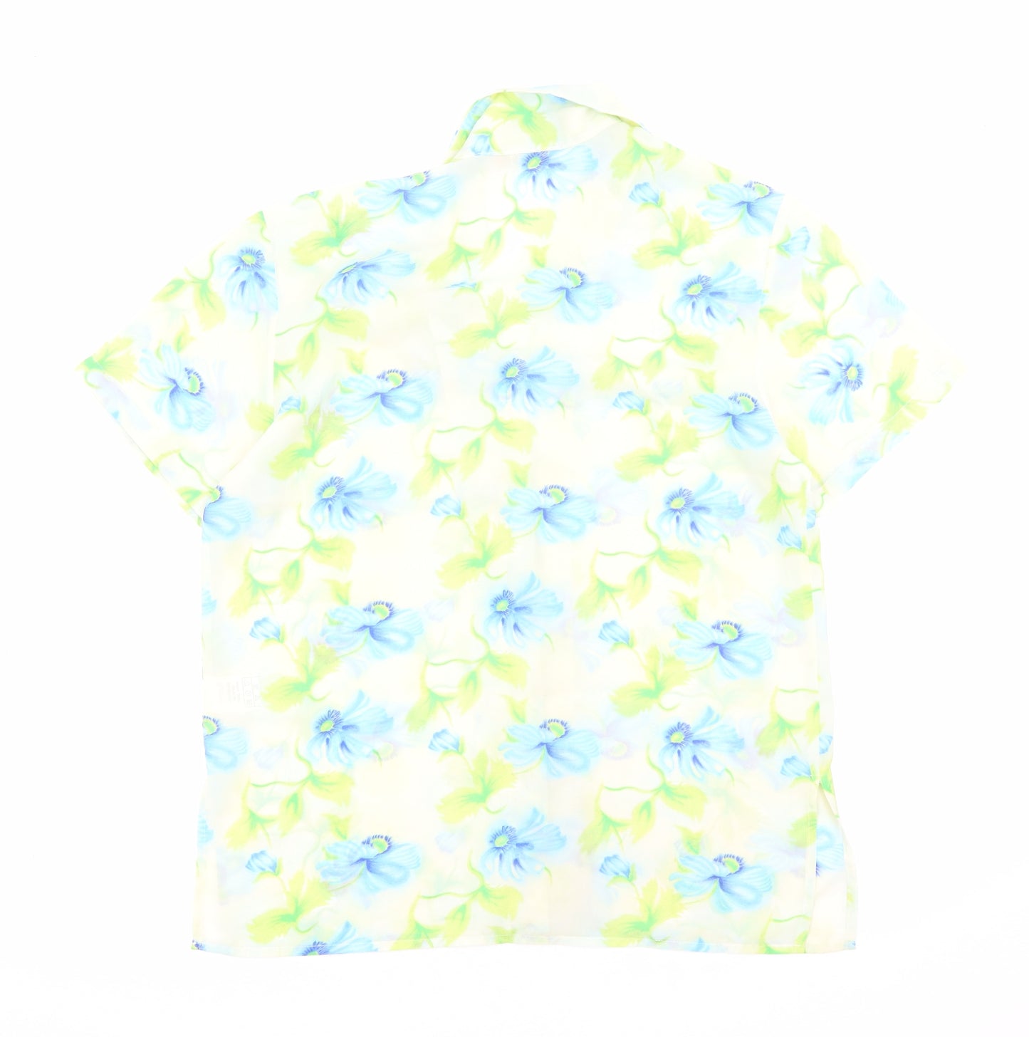 Soon Womens Multicoloured Floral Polyester Basic Button-Up Size 12 Collared