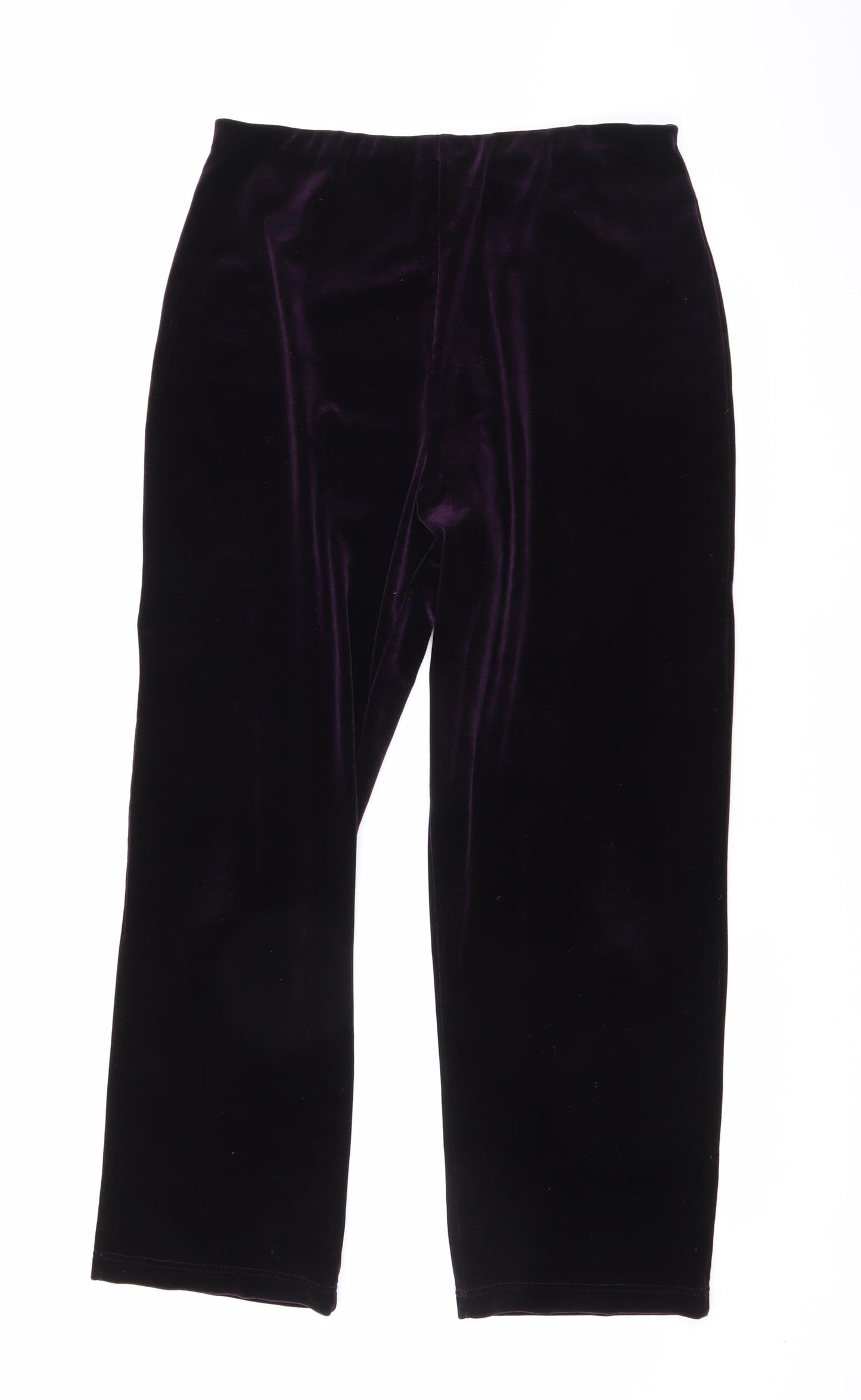 EWM Womens Purple Polyester Windbreaker Trousers Size 16 L27 in Regular
