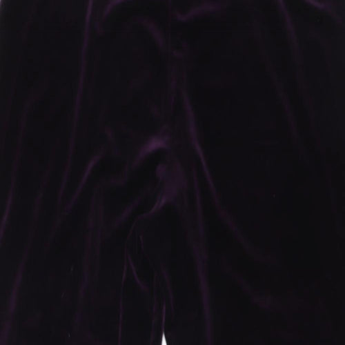 EWM Womens Purple Polyester Windbreaker Trousers Size 16 L27 in Regular