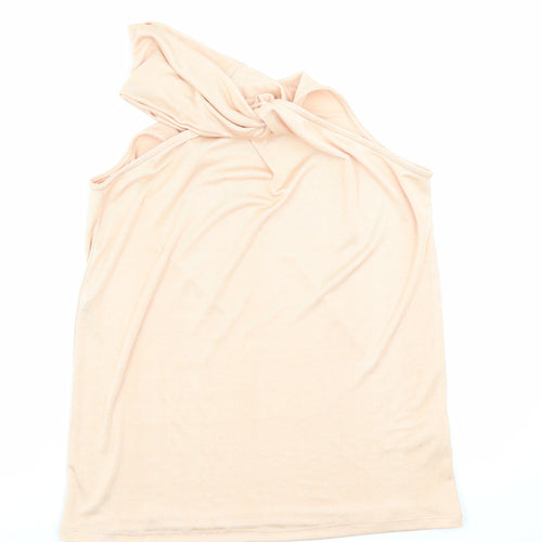 River Island Womens Orange Polyester Basic Tank Size M Off the Shoulder