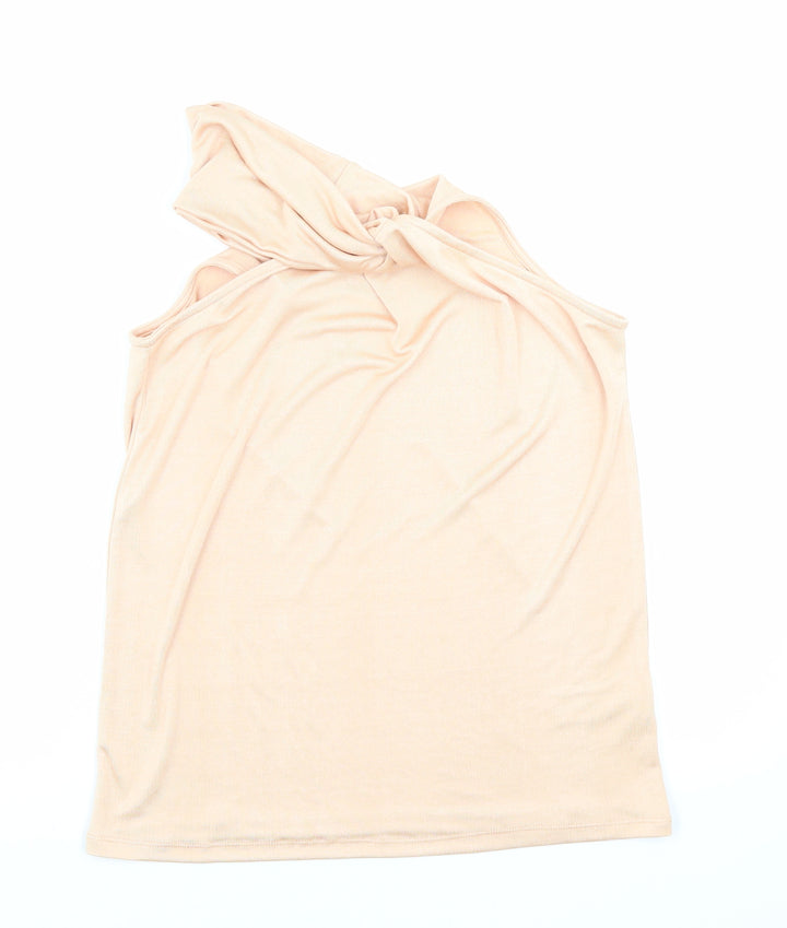 River Island Womens Orange Polyester Basic Tank Size M Off the Shoulder