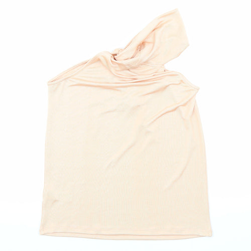 River Island Womens Orange Polyester Basic Tank Size M Off the Shoulder