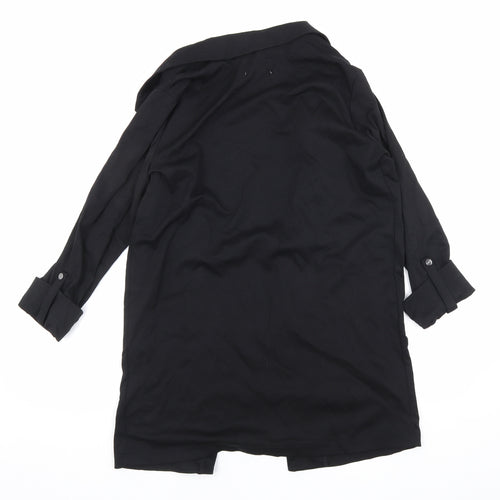 alcott Womens Black Jacket Blazer Size L