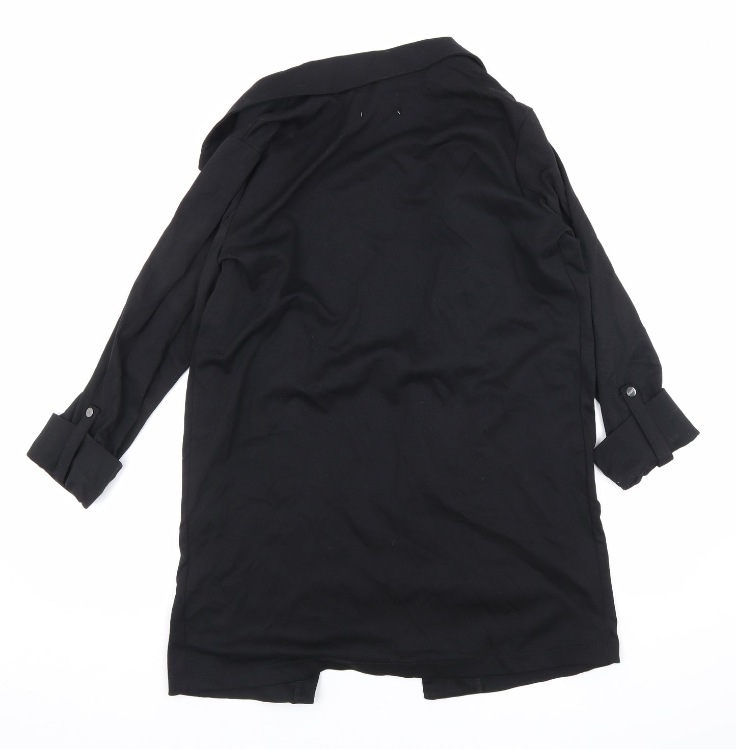 alcott Womens Black Jacket Blazer Size L