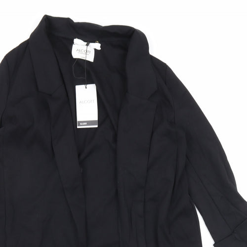 alcott Womens Black Jacket Blazer Size L