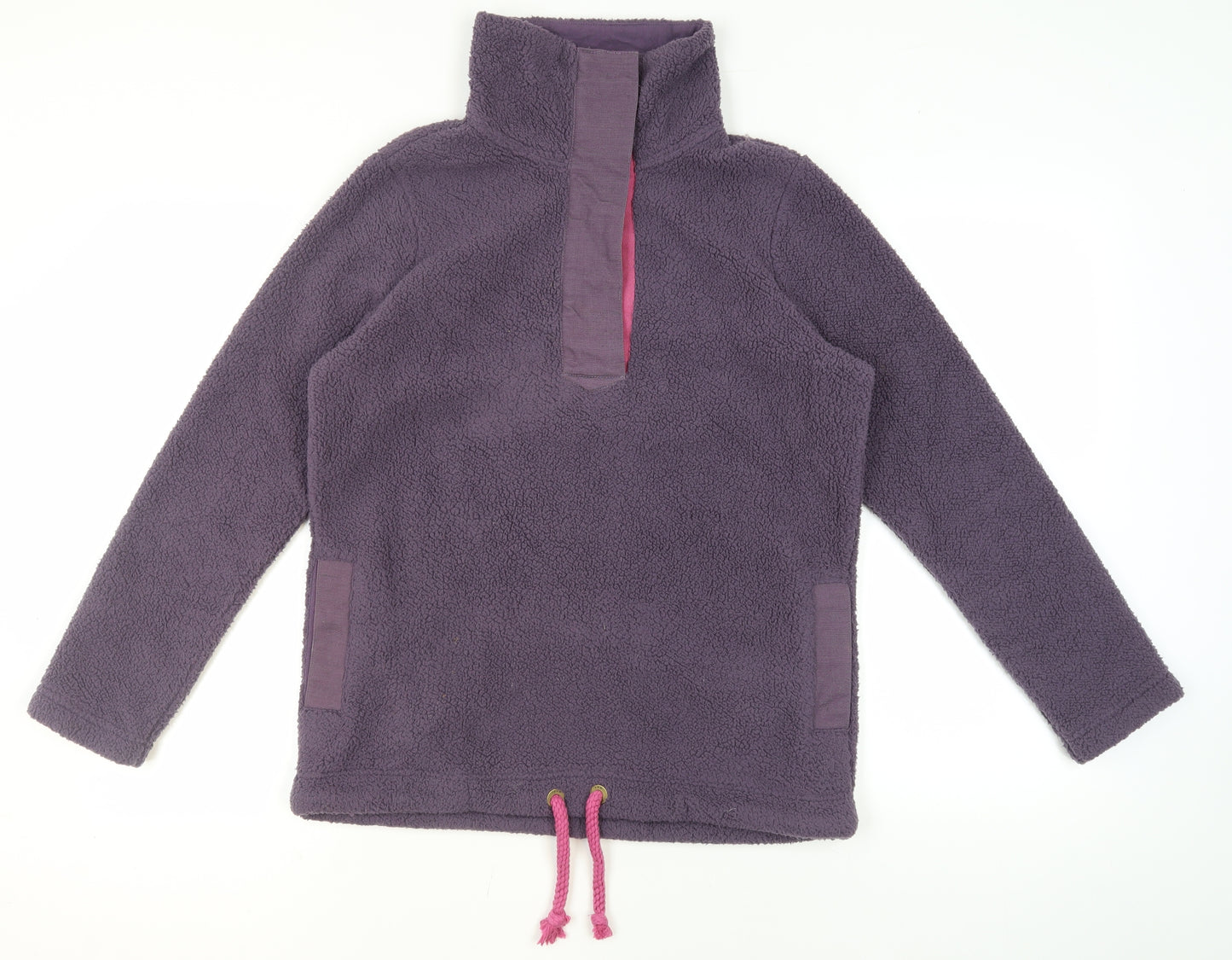 Joules Women's Purple Pullover Fleece Sweatshirt Size 10