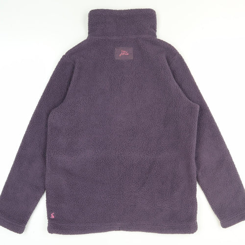 Joules Women's Purple Pullover Fleece Sweatshirt Size 10